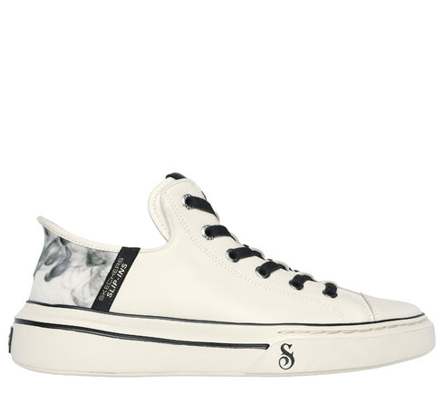 Pantofi sport, barbati, SKECHERS SLIP-INS PREMIUM LEATHER SNOOP ONE OG 251016-OFWT alb, piele naturala